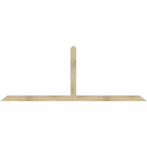 Ekena Millwork Portland Rough Sawn Timber Gable Bracket, Douglas Fir, 108"W x 40"H x 4"D x 4"F, 9/12 Pitch GBW108X40X0404POR00RDF - main